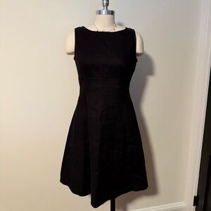 Vintage Talbots Linen Black Dress